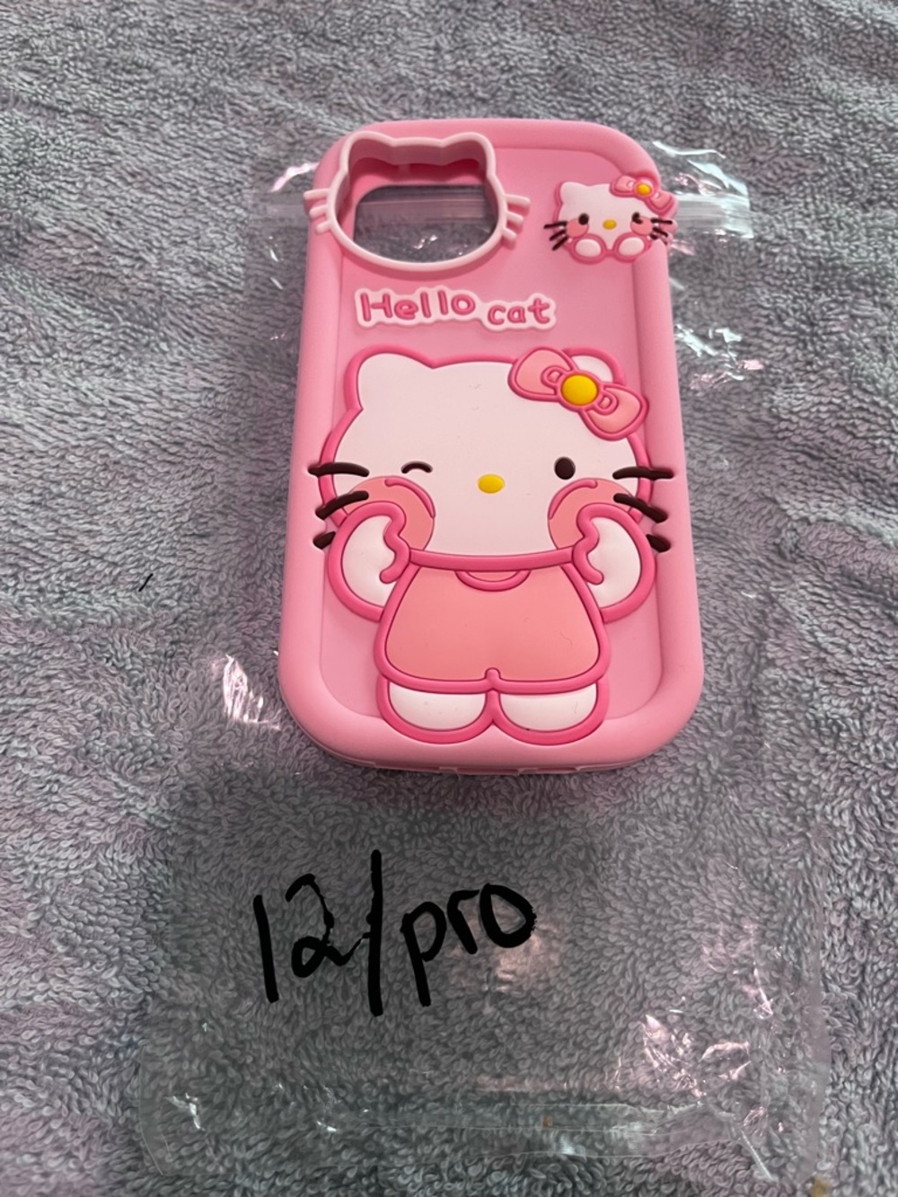 Hello Kitty Pink Cute Silicone Phone Case for iPhone 12/Pro